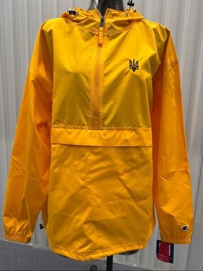 Yellow Champion Hooded Rain Jacket